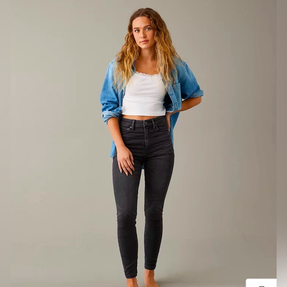 American Eagle | Luxe Stretch | BFF Jegging | Black | High Rise